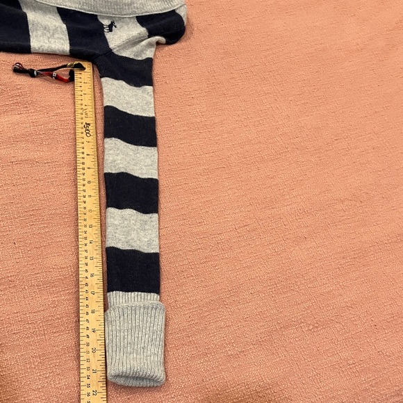 Abercrombie & Fitch soft rabbit hair blend Blue & Gray Striped Cardigan - Picture 11 of 16